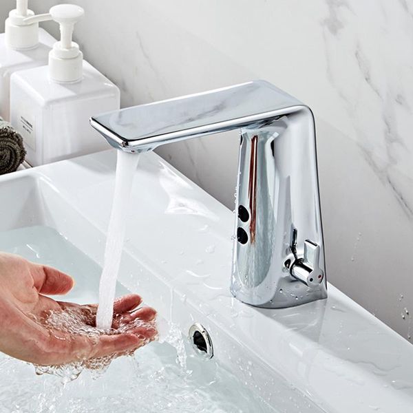 

basin faucet sensor sink water tap single hole bathroom faucets mixer wash taps