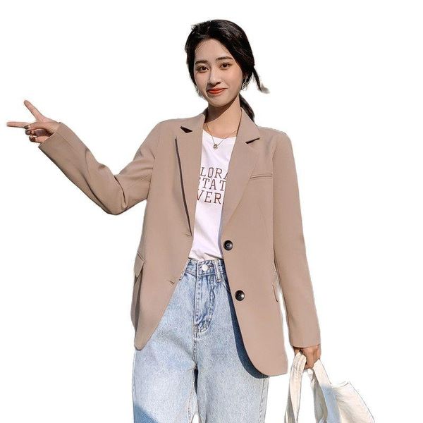 

women's suits & blazers chic solid color women casual blazer jacket office lady pockets work suit coat ladies business outerwear, White;black