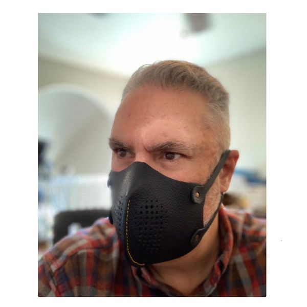 

life creative dustproof and ashproof leather mask