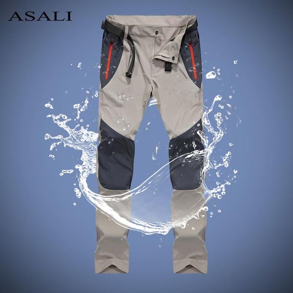 

men's pants tactical casual spring lightweight water-resistant hiking trousers outdoor ridge cargo sweatpants long homme, Black
