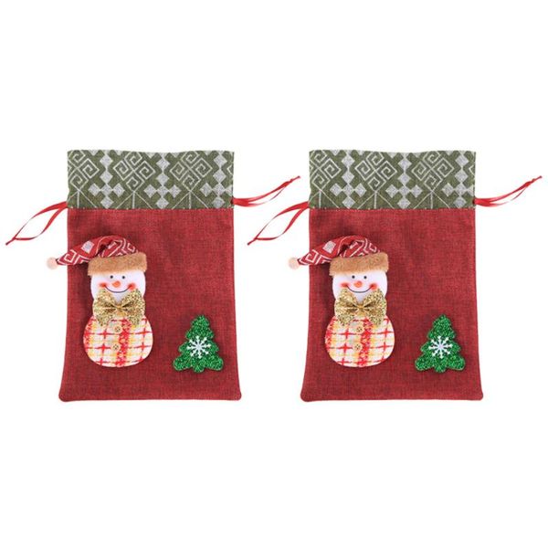 

gift wrap 2pcs xmas apple bag packing christmas candy for