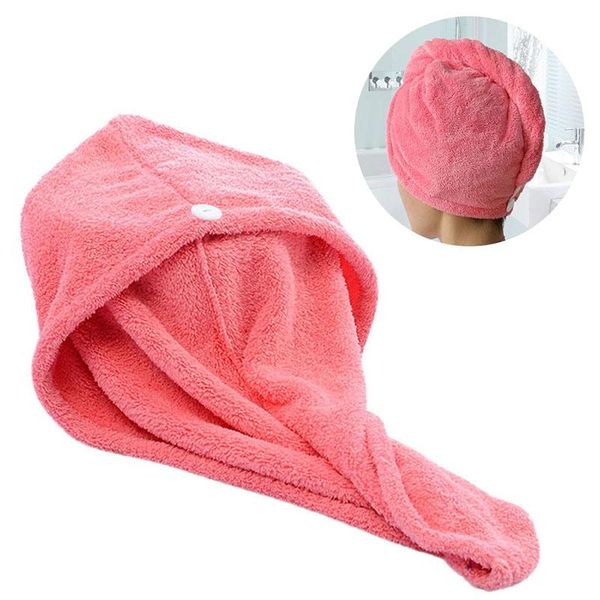 

towel microfiber bath hair dry quick drying lady soft shower cap hat for man turban head wrap bathing tools