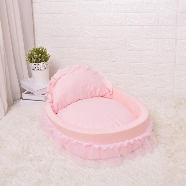 

pet oval bed cotton coral velvet dog comfortable nest kennels & pens