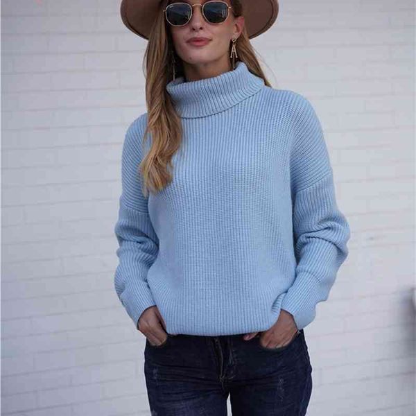 

women's sweaters sweater for women knit office lady autumn solid color pullovers loose e12 turtleneck long sleeve patchworks ca2c, White;black