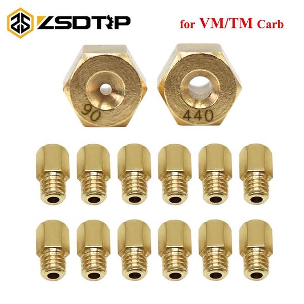 

10/12pcs motorcycle vm tm carburetor hexagon main injectors nozzle for mikuni tmx carb fuel system