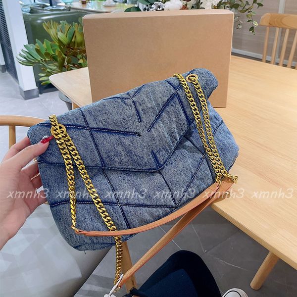 

designer 2021 shoulder bags fashion luxury messenger denim woman bag all-match solid color size 31*21cm