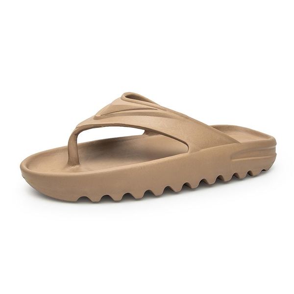 

brand rubber platform men's slippers light weight outdoor beach casual flip flops non-slip size 39-45 summer 2021, Black