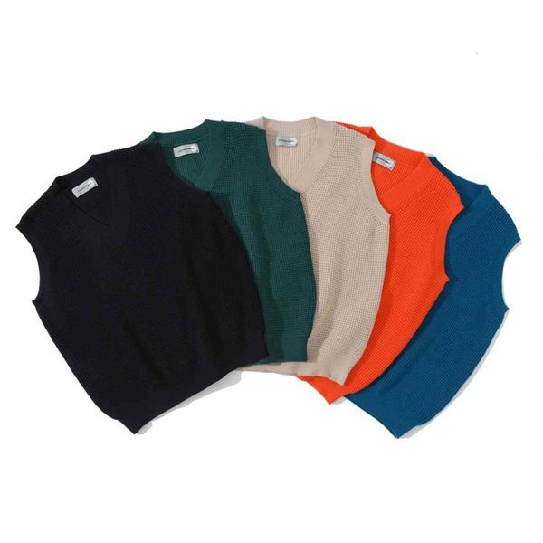 

men's vests fojaganto brand solid sleeveless sweaters trendy wild pullover v-neck casual vest male 68vu, Black;white