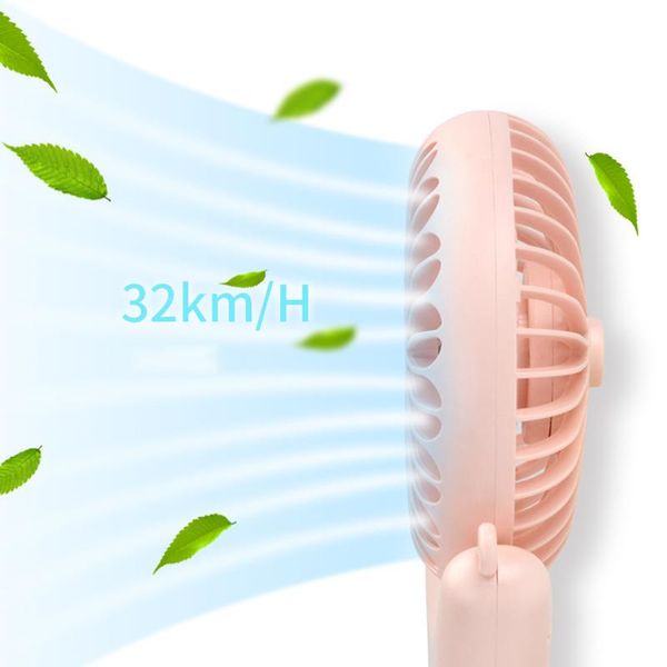 

simple solid color foldable usb charging mini ultra-quiet fan hanging neck small fan, 2-speed adjustable speed decorative objects & figurine