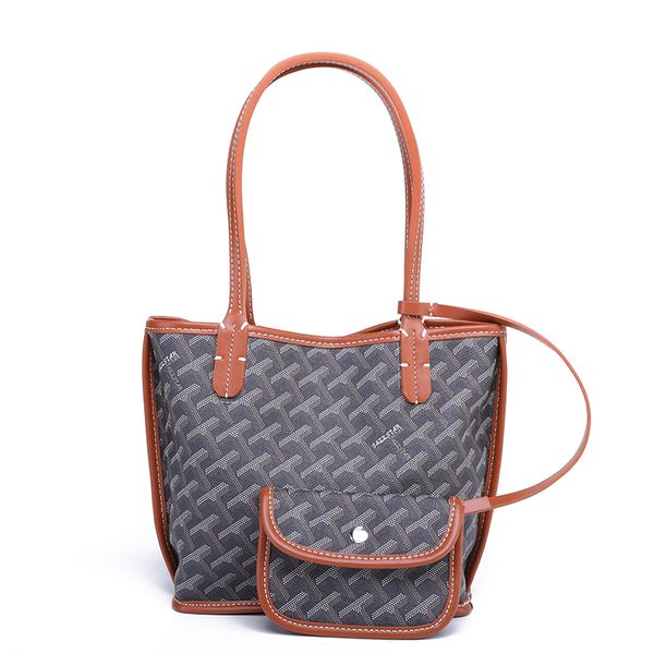 

2023 mini double-sided shopping bag goy europe and the united states leather available