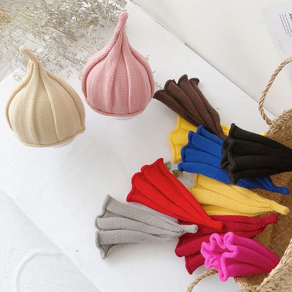 

caps & hats milancel 2021 winter and autumn kids hat candy color boys knit girls pointed cute fashion, Yellow
