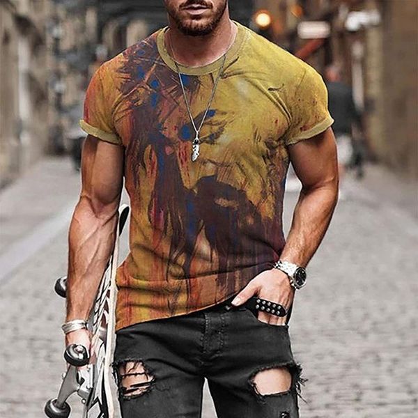 

men's t-shirts 2021 summer men hip hop tee solid color casual loose o-neck t-shirt plus size short sleeve print shirt for, White;black