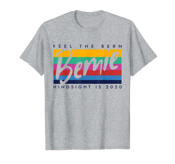 

bernie 2020 tee - vintage rainbow t-shirt, White;black