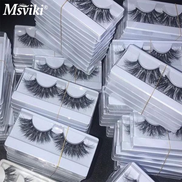 

false eyelashes fluffy 10/20/50/100 pairs 5d mink lashes bulk wholesale natural cruelty 25mm eyelash vendor 3d makeup tools