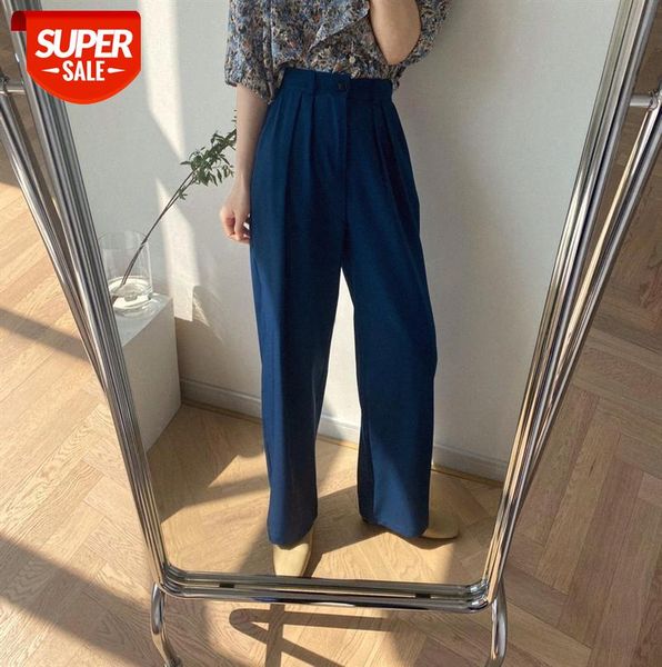 

zhi chenxi [ordering meeting] mopping pants retro style drape wide-leg trousers women 1072 #jt62, Black;gray