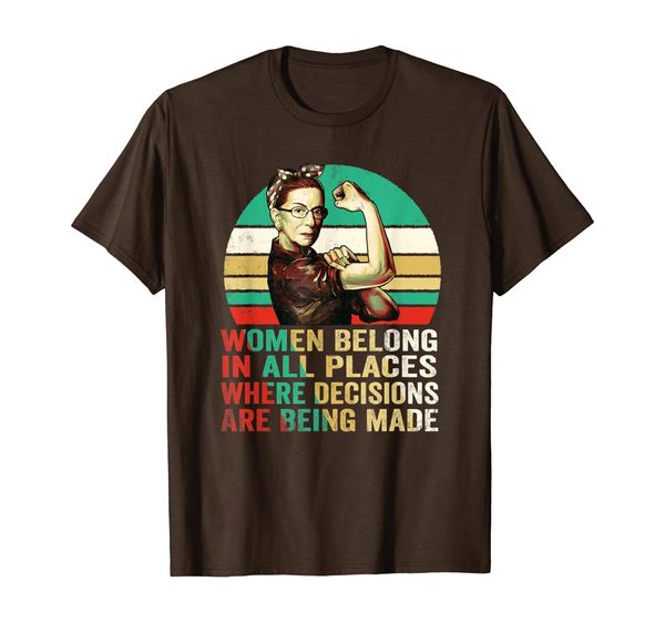 

women belong in all places where decisions are being made, White;black