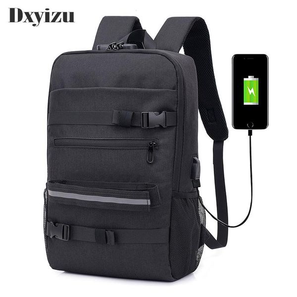 

backpack waterproof men's 15.6-inch lapfashion bag boy junior travel male mochilas