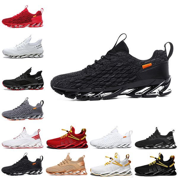 

r non-brand men women running shoes blade slip on black white red gray orange gold terracotta warriors trainers outdoor sports sneakers 39-4
