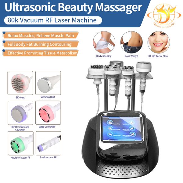 

slimming machine 2021 6 in 1 vacuum cavitation weight reduce rf vacuum body