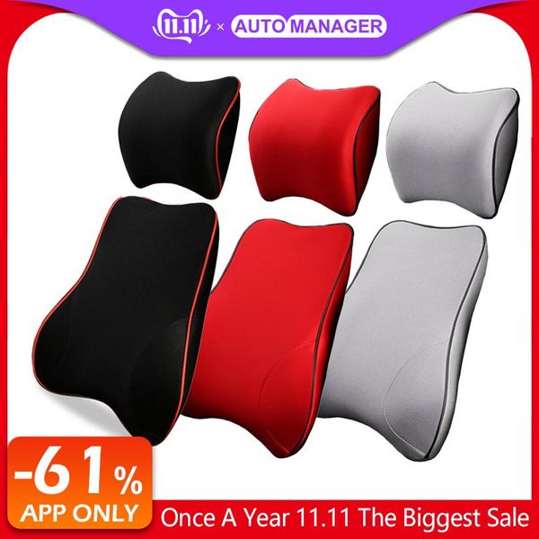 

seat cushions 3d memory foam lumbar support for car office chair auto back massager pillows