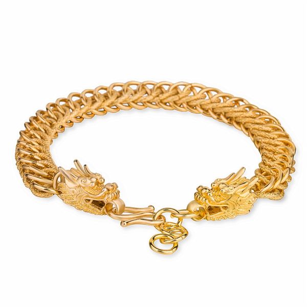 

men's 24k gold plate faucet link chain bracelets njgb039 fashion men gift yellow gold plated bracelet, Black