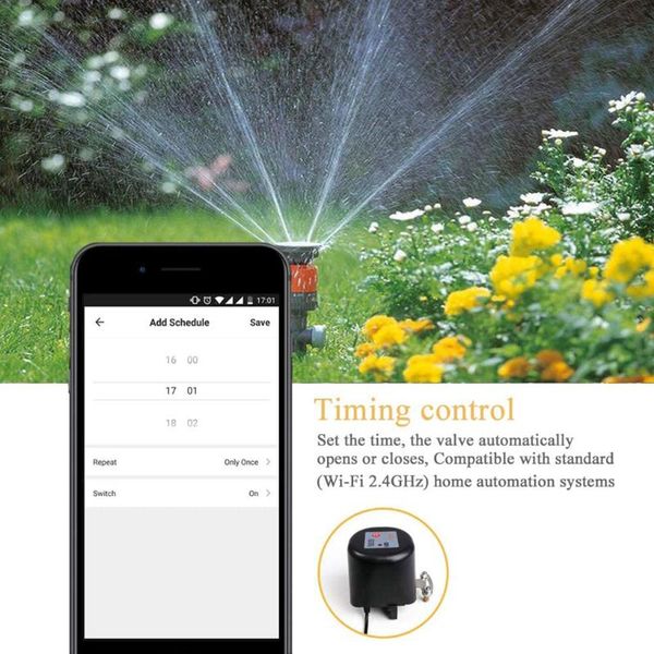 

smart home control tuya wifi valve controller for water gas pipeline auto shut on off compatible with alexa google assistant smartlife