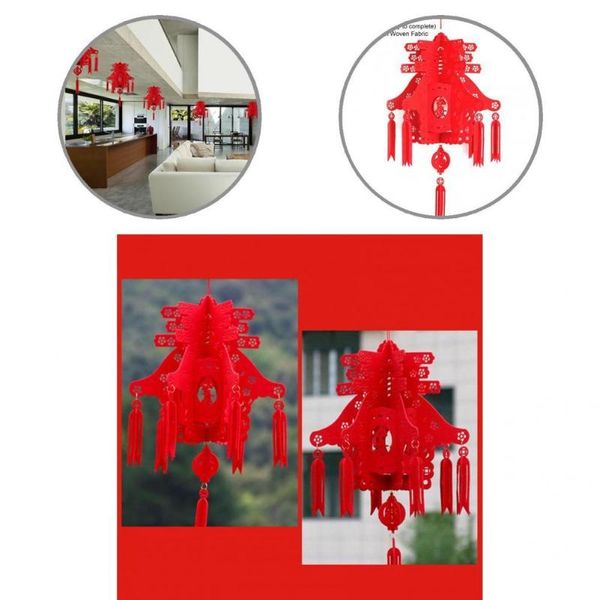 

christmas decorations safe portable three-dimensional lantern festival pendant decoration holiday supplies