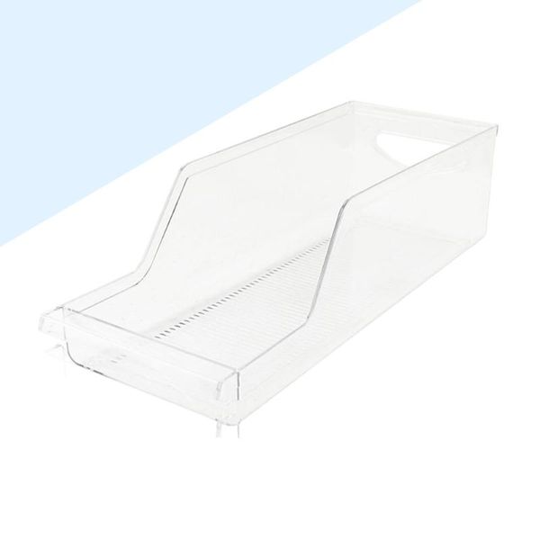 

storage bottles & jars refrigerator holder containers beverage racks box can dispenser for pantry kitchen (clear)