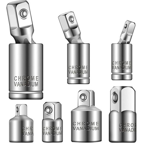 

pieces socket adapter set ,3 universal joint swivel adapter,4 square ratchet hand tools