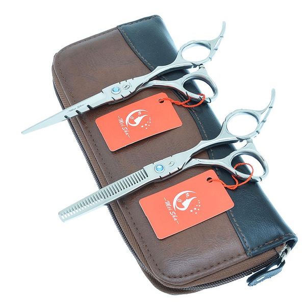 

hair scissors meisha 5.5/6 inch professional barber shears cutting thinning kit comb salon haircut shear with bag a0018a