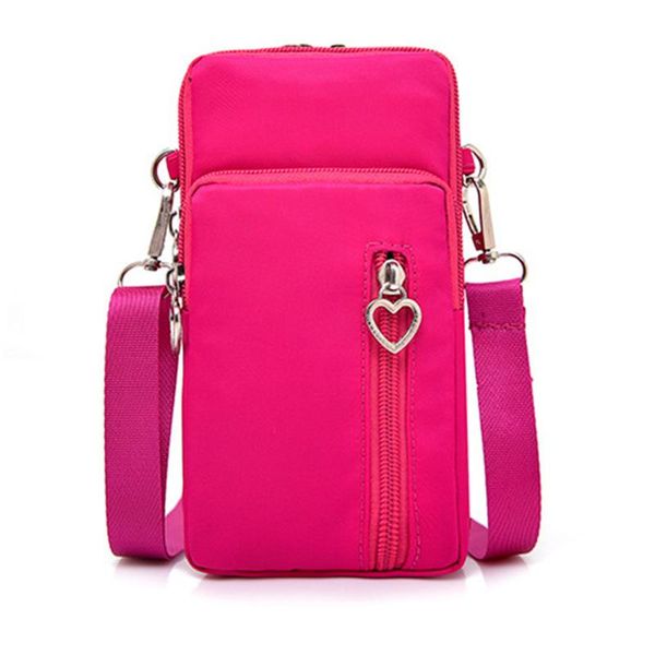 

evening bags women messenger mobile phone bag summer vertical wrist arm three-layer multifunction chest coin purse
