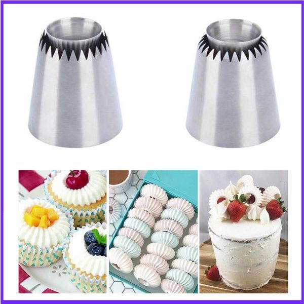 

stainless steel sultan ring cookies mold piping nozzles russian icing set christmas cake decorating tools baking & pastry