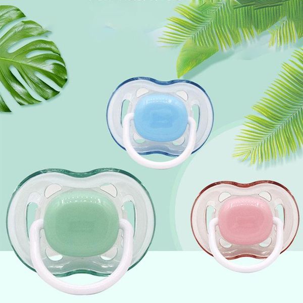 

pacifiers# baby silicone pacifier soothing infants bite chew supplies born comfort appease nipple flat teat pacifiers