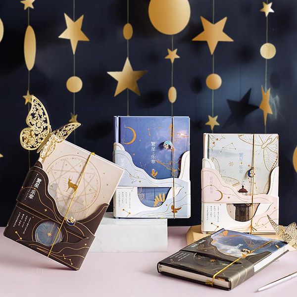 

vintage fashion they mystery world pu leather diary book 196p cool diy agenda planner journal gift 18*13cm notepads, Purple;pink