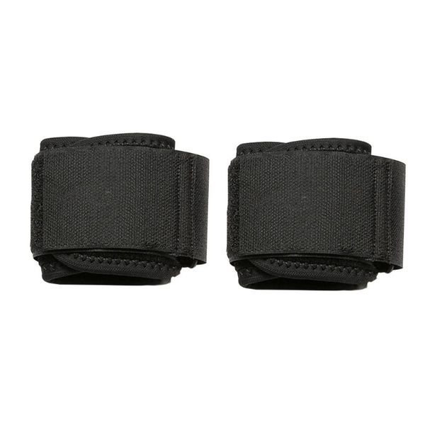 

pair exercise wristband sports bracer wrist guard sport protector support, Black;red