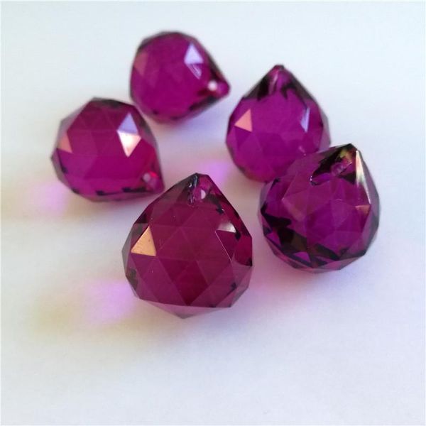 

chandelier crystal 50pcs 15mm purple red glass faceted ball for diy square lighting offer