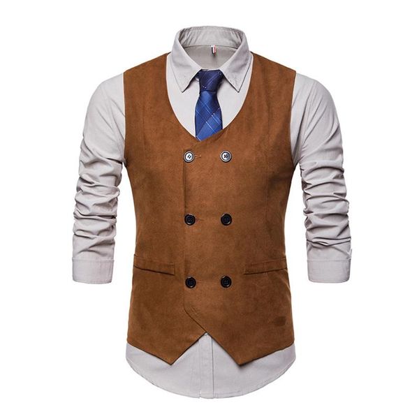

men's vests men double breasted suit vest paisley club waistcoat slim fit party wedding dinner clothes prom dance, Black;white