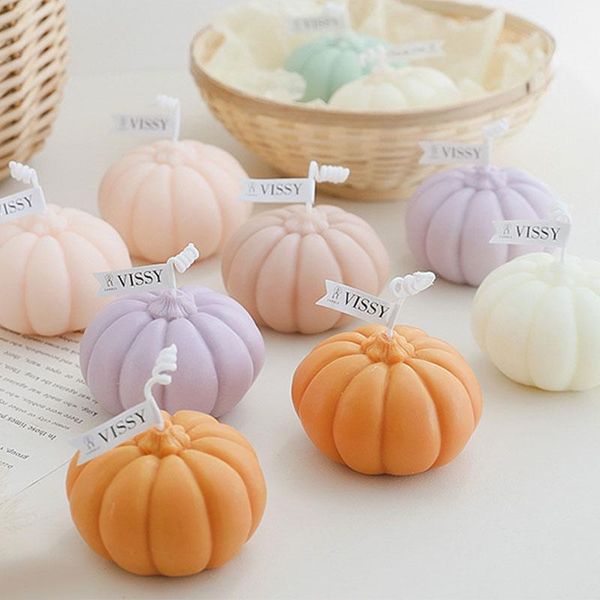 

candles 1pc pumpkin candle paraffin scented relaxing birthday gifts home decoration