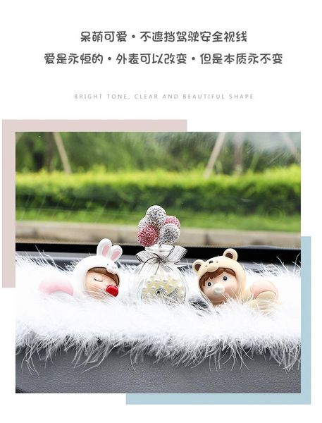 

interior decorations kawaii anime car accessories the human doll face down dolls blow bubbles baby couples furnishing articles bubbly