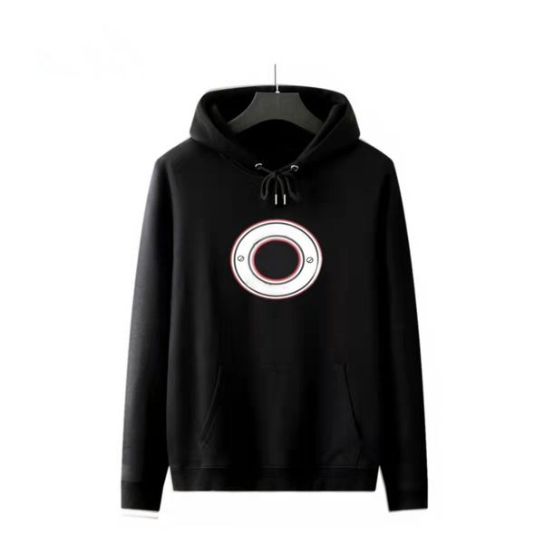 

women sport letter sweatshirt classic hoodies pullover luxury casual clothing men's wear designer sweater, Black