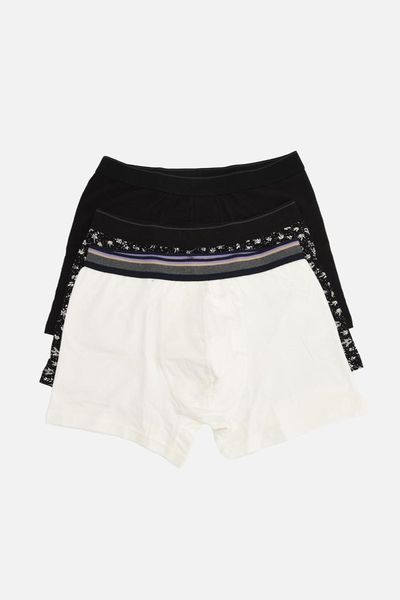 

underpants trendyol male 3'lÃ¼ package boxer tmnaw22bx0028, Black;white