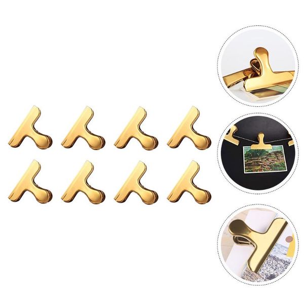 

bag clips 8pcs metal sealing clip food preservation lock snack fresh-keeping