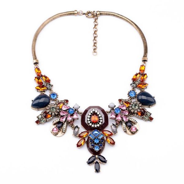 

pendant necklaces bulk price factory direct sale antique gold color snake chain friend bohemia plant necklace, Silver