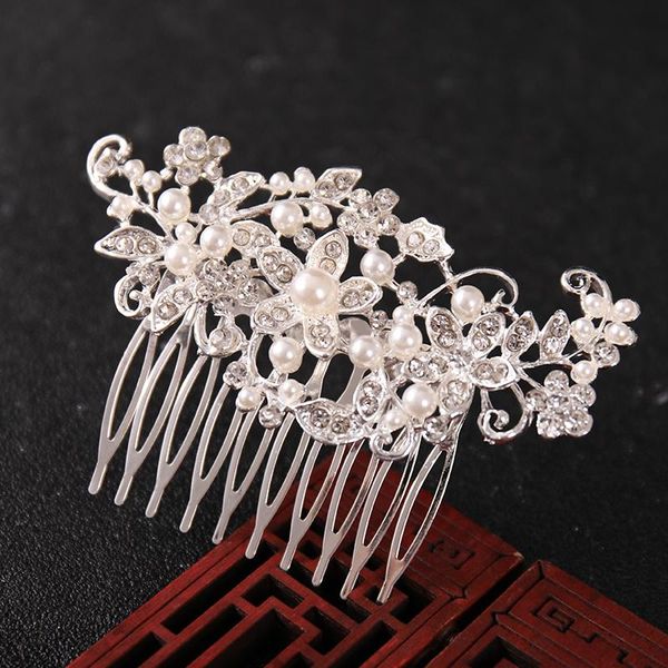 

hair clips & barrettes wedding comb bridal headdress lady wed jewelri set accessories girl prom gift holiday, Golden;silver