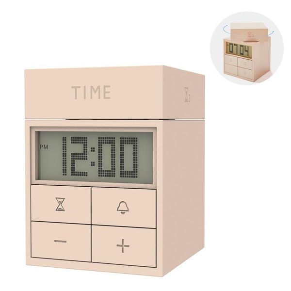 

other clocks & accessories 3-in-1 digital screen kitchen timer electric square cooking count up countdown alarm clock for study work sleepin