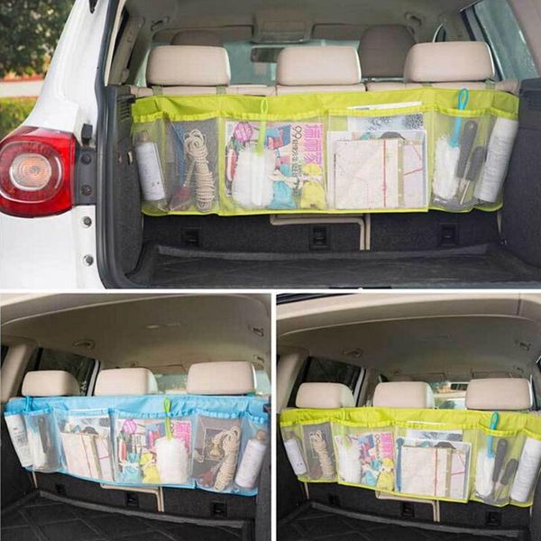 

car organizer mesh storage auto seat accessory products 110.5*34cm bag pocket cage