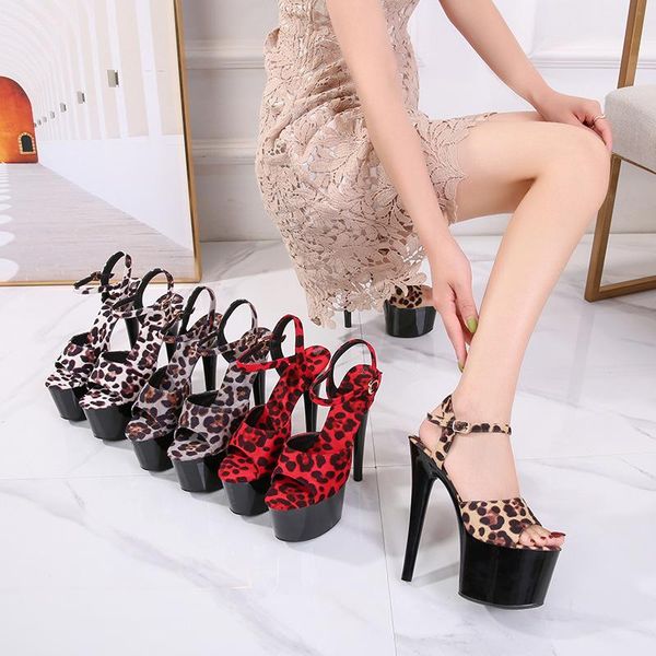 

sandals exotic for pole dance shoes summer women high heel belt buckle thick bottom slippers solekorean, Black