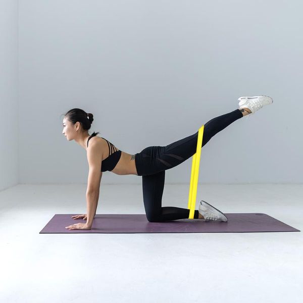 

resistance bands yoga band fitness elastic rubber 0.3mm-1.1mm training gel pilates exercise crossfit equipment