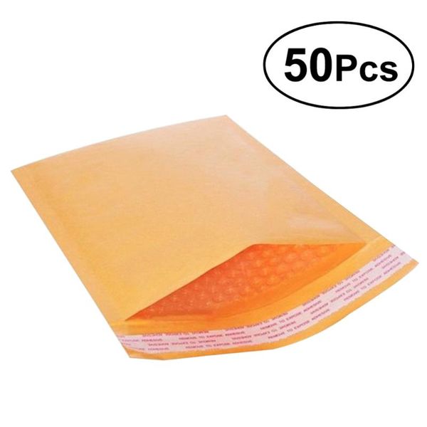 

gift wrap 50pcs 130x170mm kraft bubble film mailing envelope bags with customizing