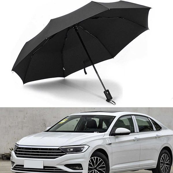 Ao ar livre ao ar livre chuva auto coche emblema guarda-chuva de ventos à prova de vento paraguas shade bumpershoot carro estilizar acessórios de beleza 210626